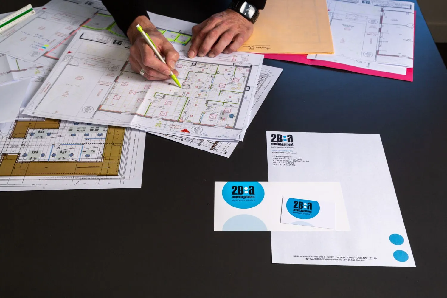 Conception de plans pour rénovation à Lyon par 2B Groupe