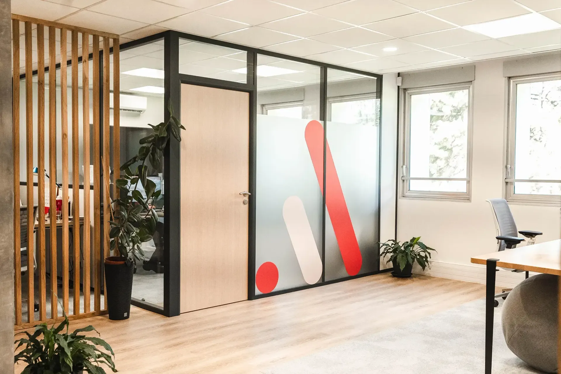 Réaménagement de bureaux à Lyon par 2B-Groupe