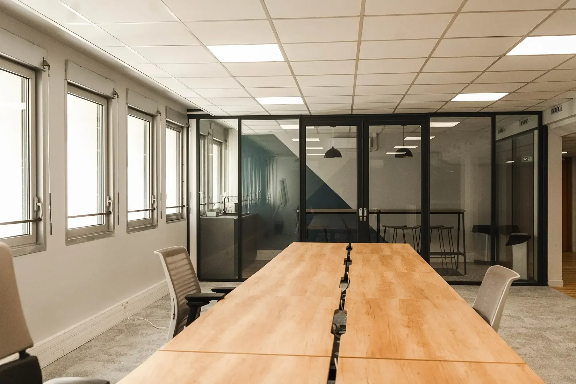 Réaménagement de bureaux à Lyon par 2B-Groupe