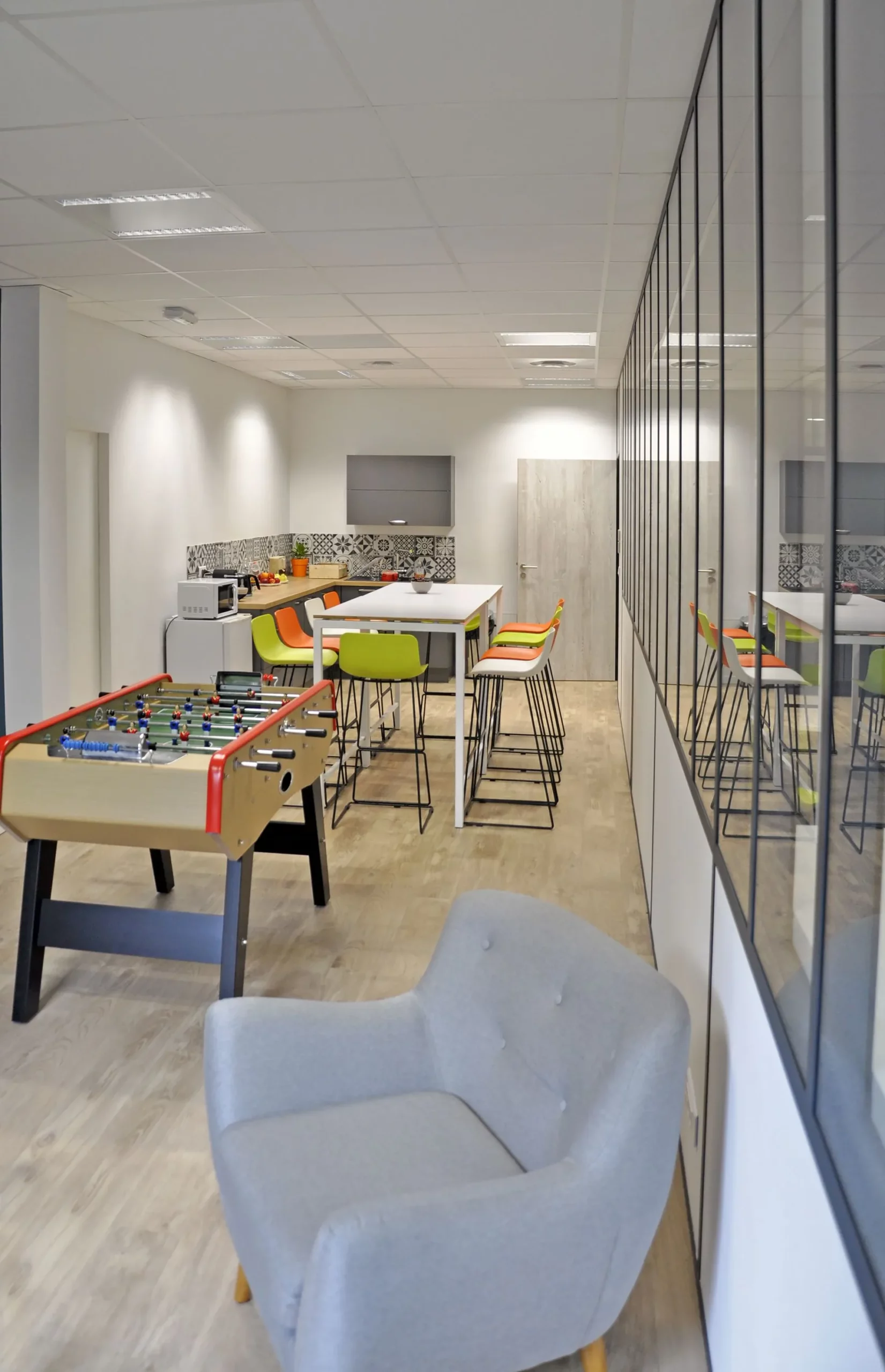 Aménagement de bureaux professionnels par 2B-Groupe à Lyon