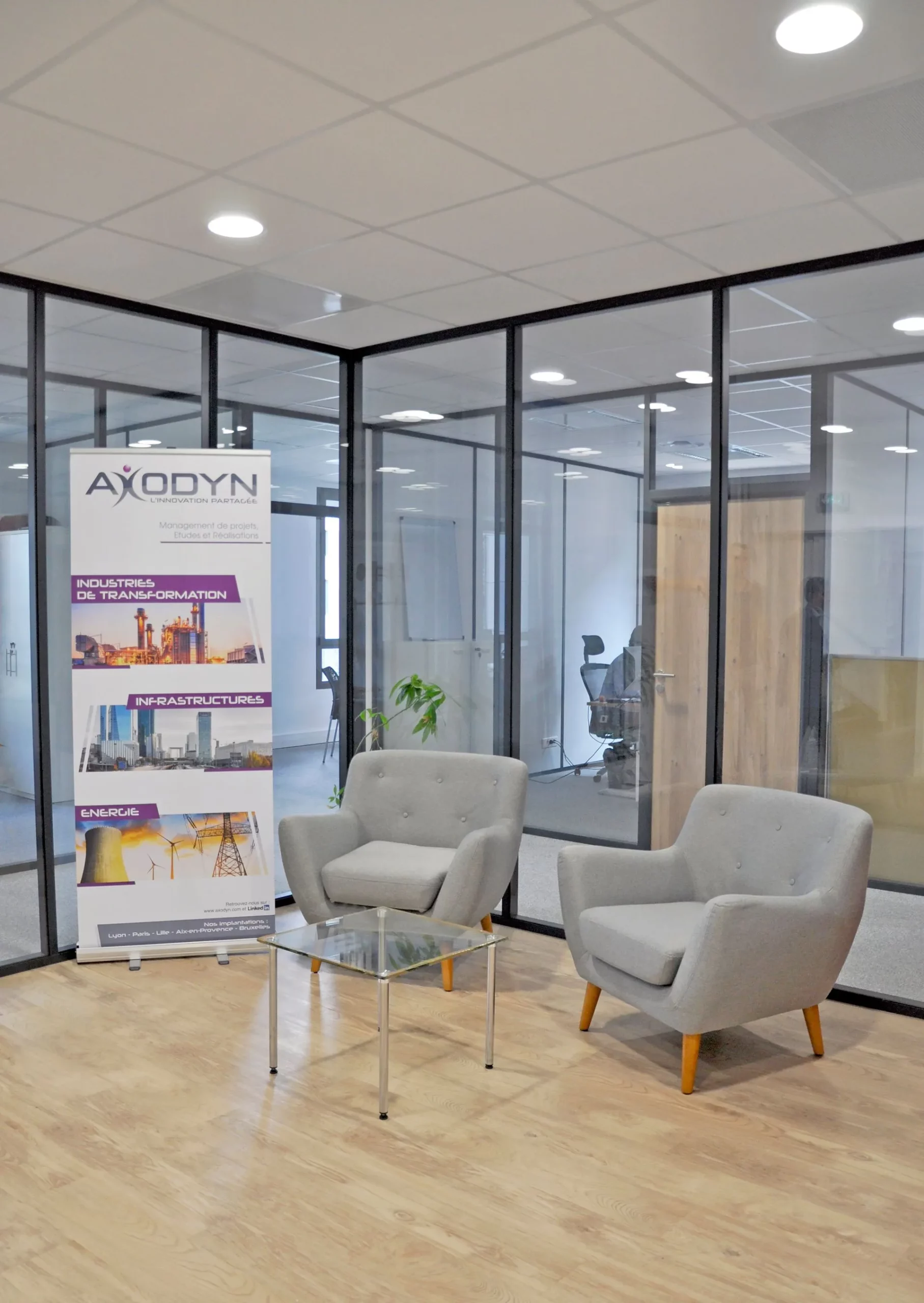 Aménagement de bureaux professionnels par 2B-Groupe à Lyon