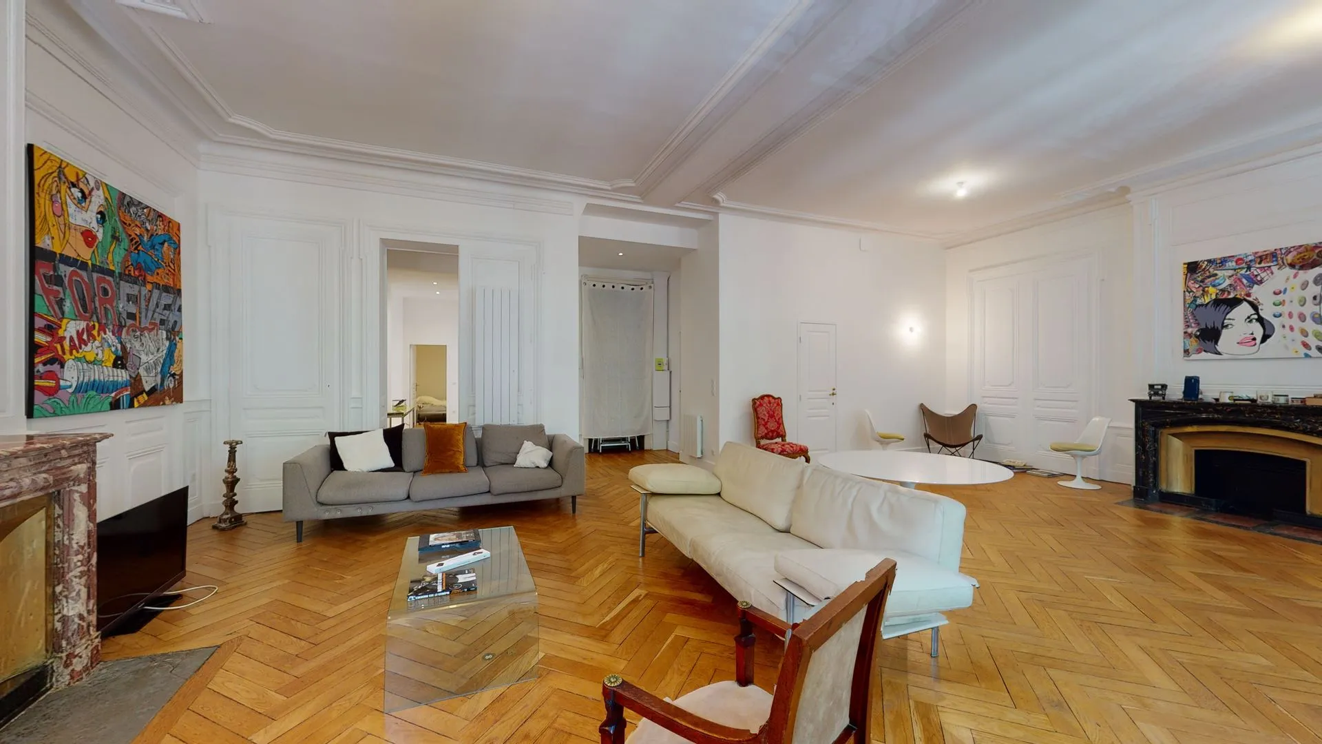 Rénovation d'appartement style haussmannien à Lyon par 2B-Groupe