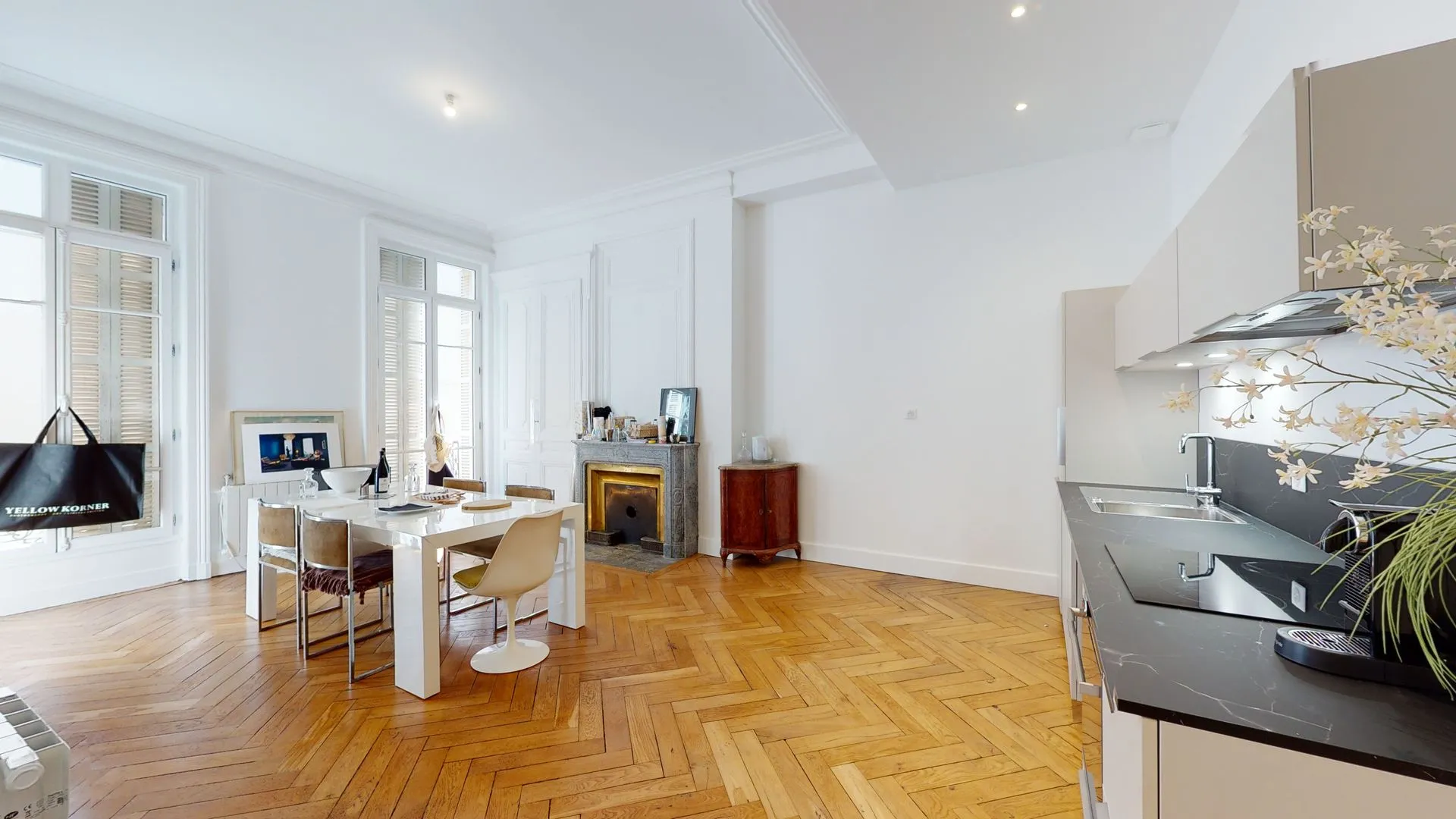 Rénovation d'appartement style haussmannien à Lyon par 2B-Groupe